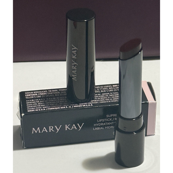 NEW Mary Kay Supreme Hydrating Lipstick in Black Cherry 11oz 206309 - Picture 1 of 6